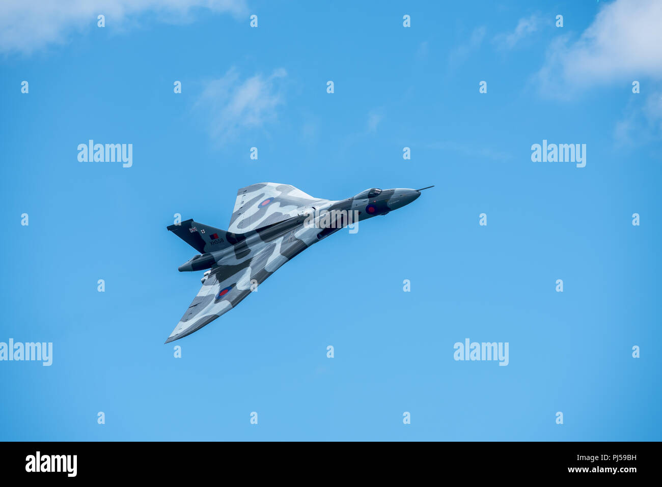 Flying Vulcan Affichage à l'aéroport de Manchester, Barton Banque D'Images