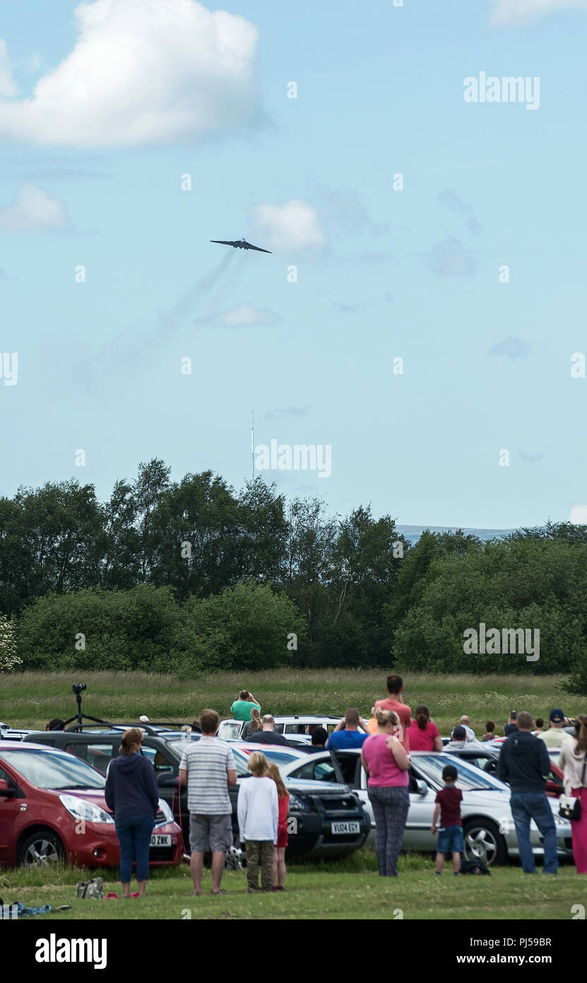 Flying Vulcan Affichage à l'aéroport de Manchester, Barton Banque D'Images