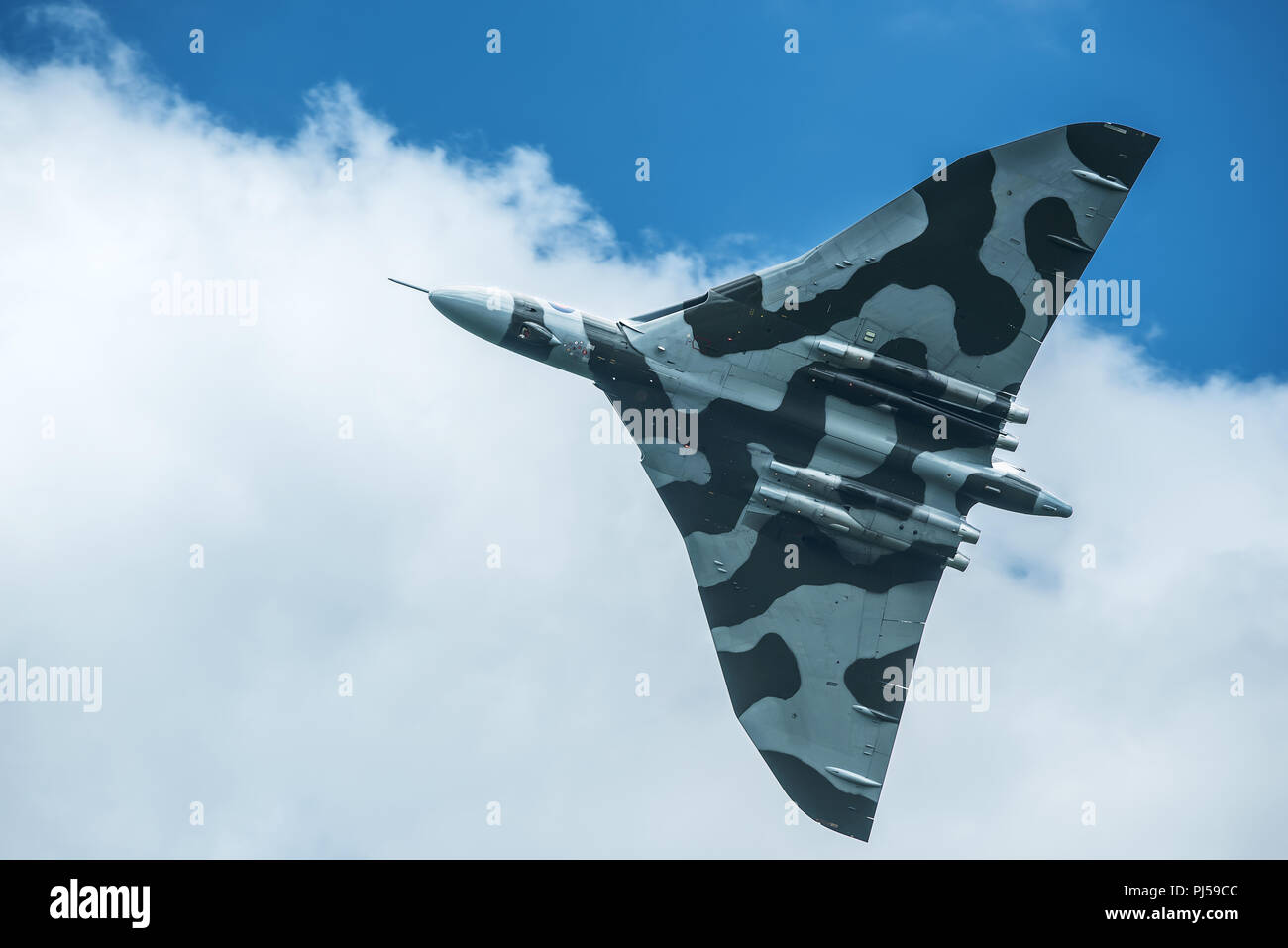 Flying Vulcan Affichage à l'aéroport de Manchester, Barton Banque D'Images