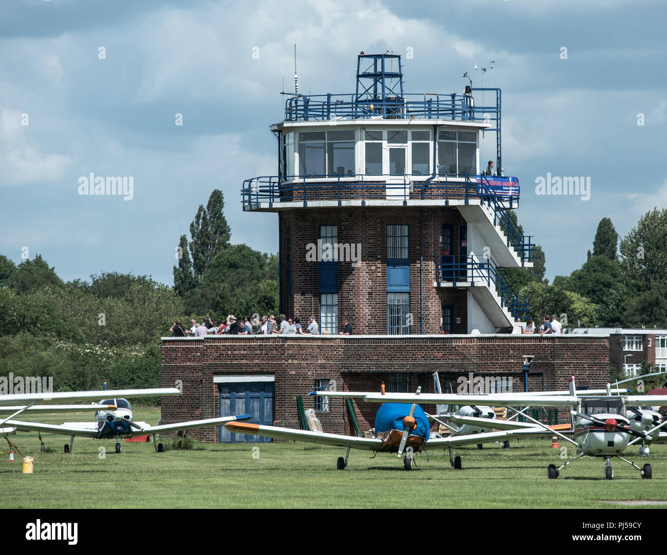 Flying Vulcan Affichage à l'aéroport de Manchester, Barton Banque D'Images