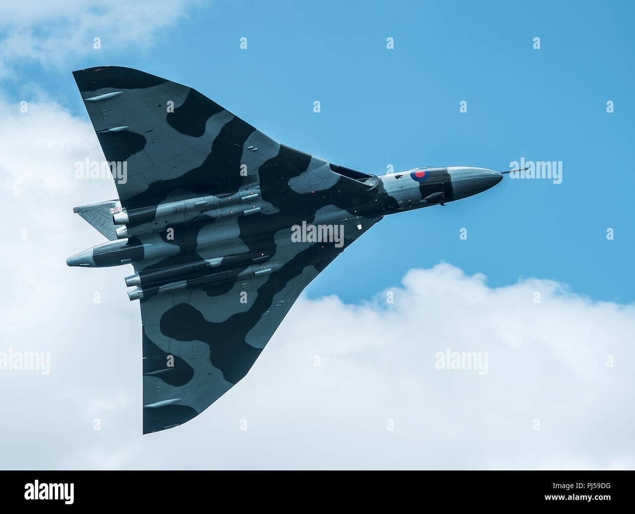Flying Vulcan Affichage à l'aéroport de Manchester, Barton Banque D'Images