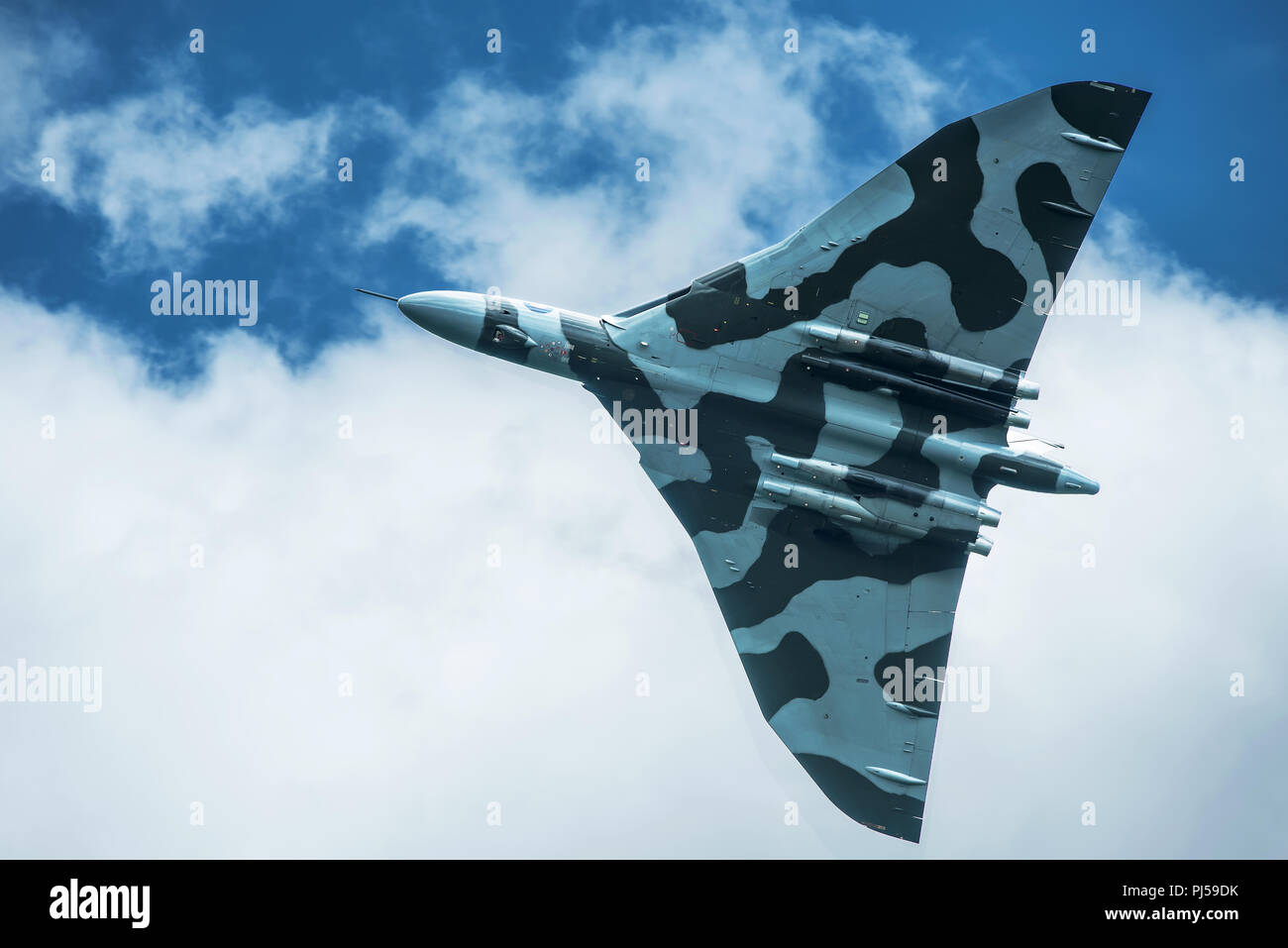 Flying Vulcan Affichage à l'aéroport de Manchester, Barton Banque D'Images