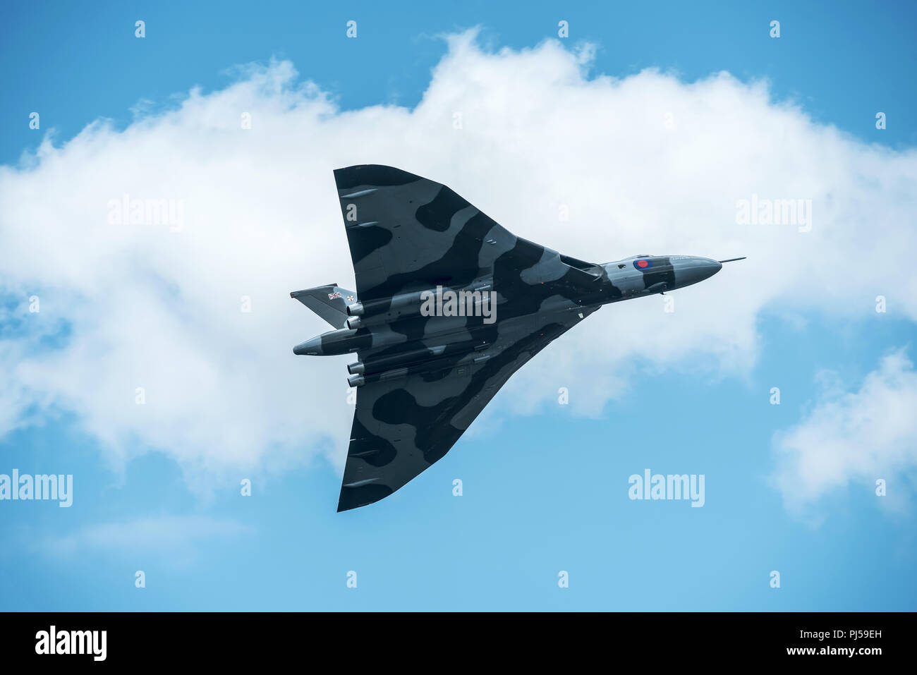 Flying Vulcan Affichage à l'aéroport de Manchester, Barton Banque D'Images