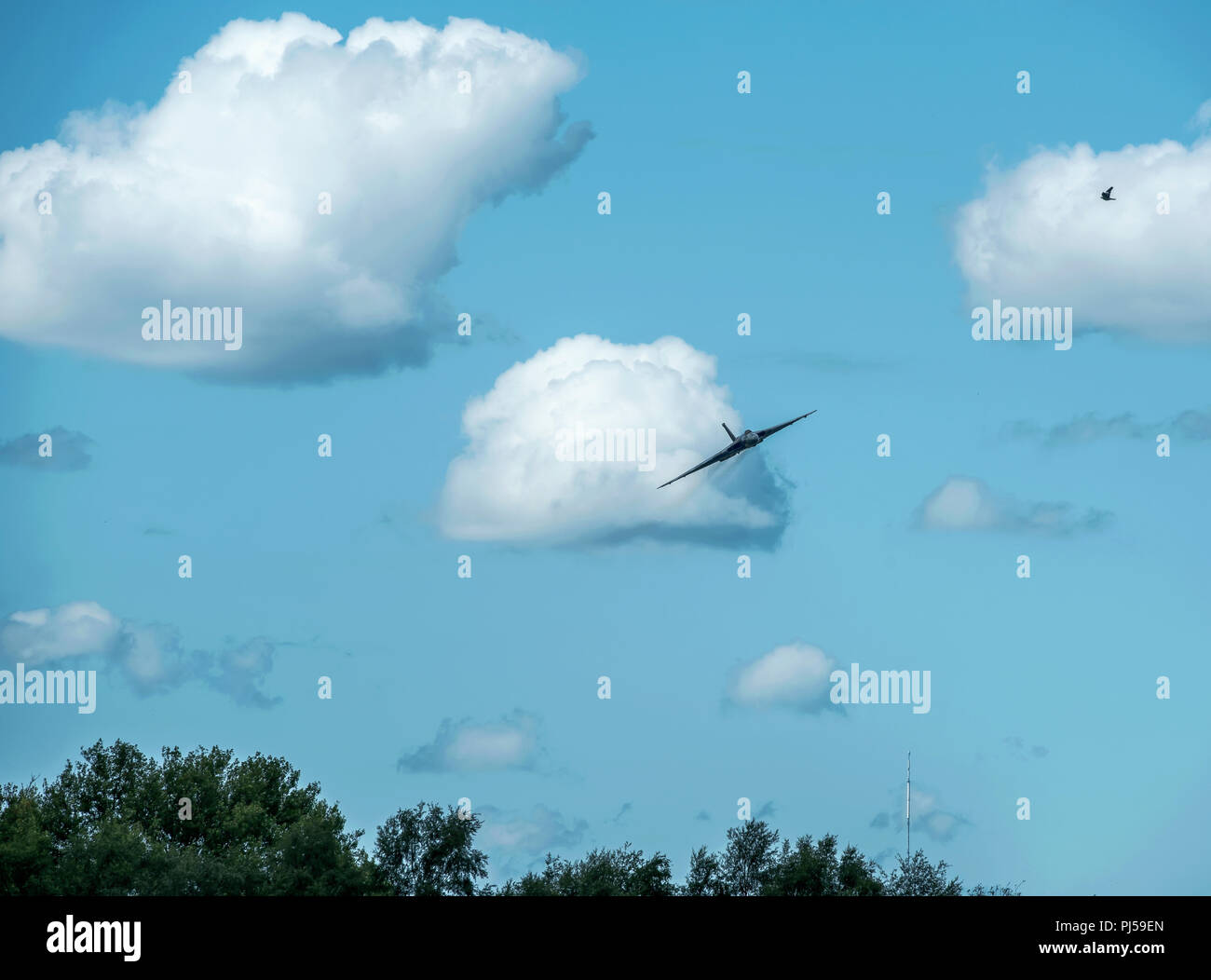Flying Vulcan Affichage à l'aéroport de Manchester, Barton Banque D'Images