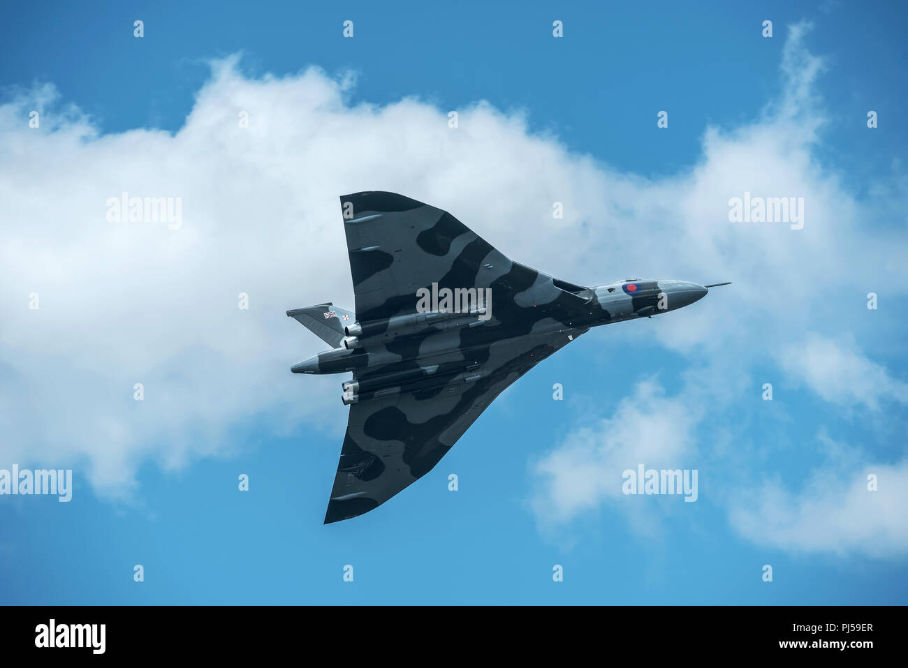 Flying Vulcan Affichage à l'aéroport de Manchester, Barton Banque D'Images