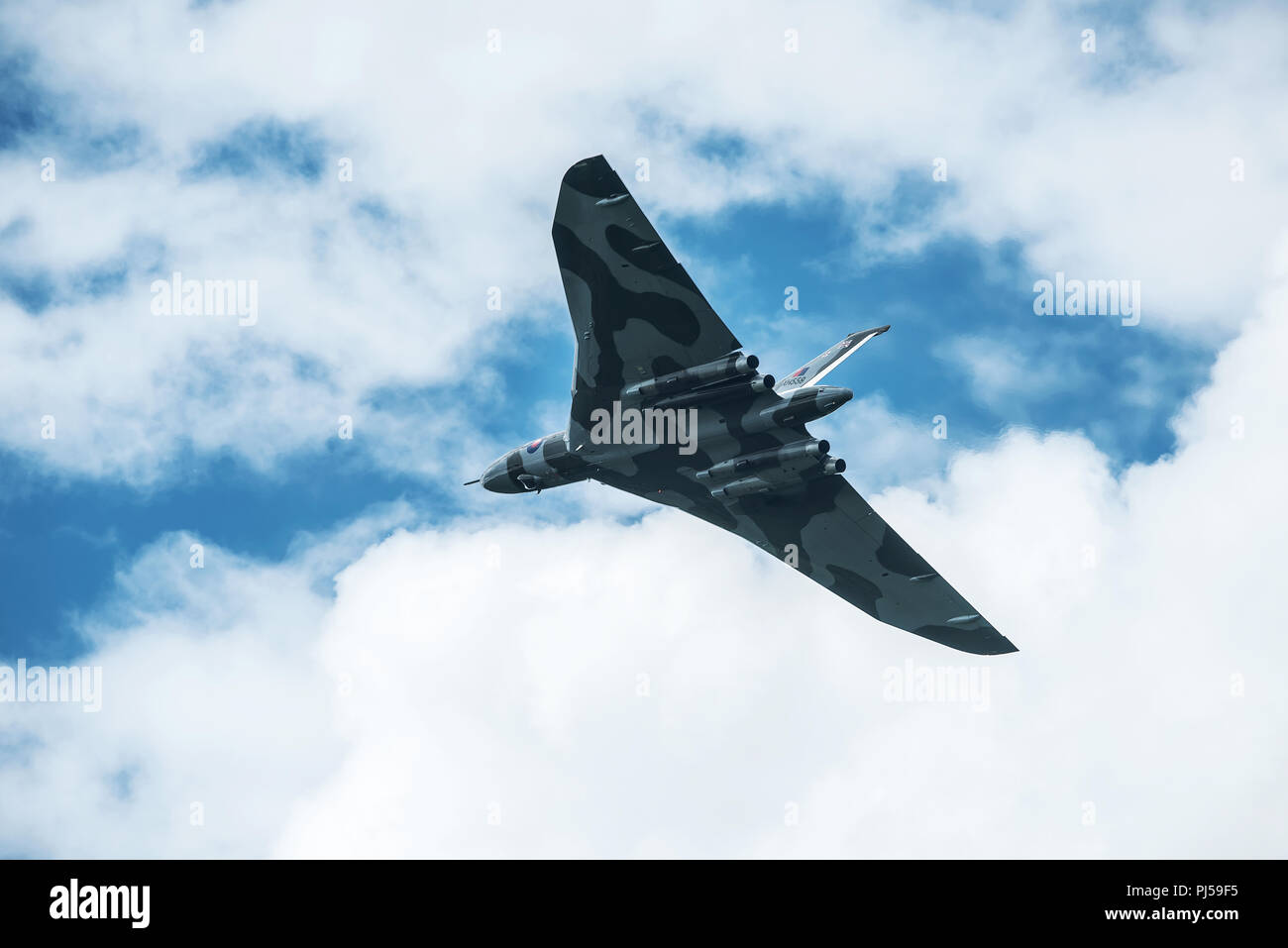 Flying Vulcan Affichage à l'aéroport de Manchester, Barton Banque D'Images