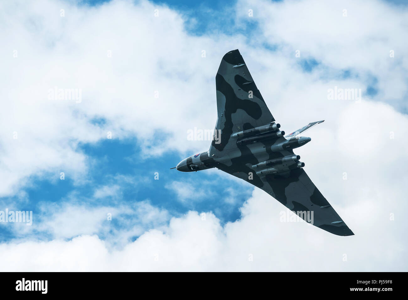 Flying Vulcan Affichage à l'aéroport de Manchester, Barton Banque D'Images