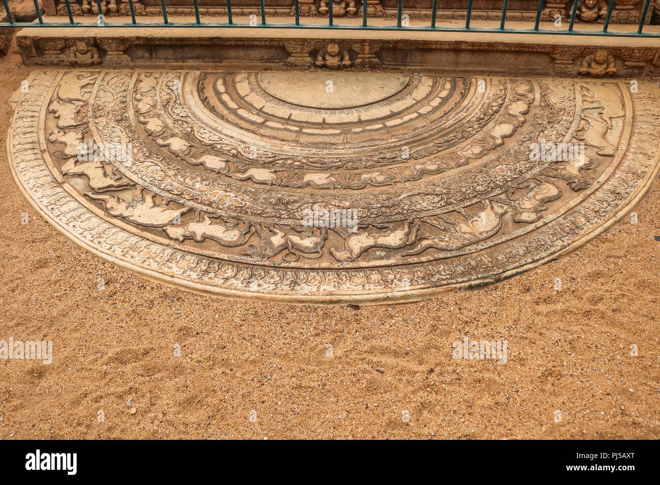 L'ère de lune d'Anuradhapura, Sri Lanka Banque D'Images