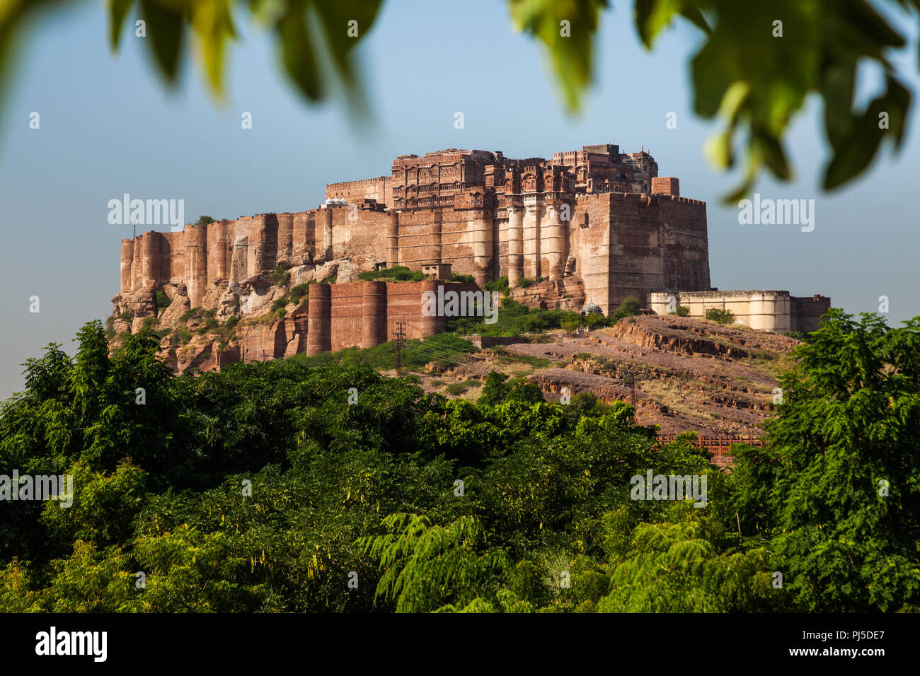 Meherangarh fort, Jodhpur, Inde Banque D'Images