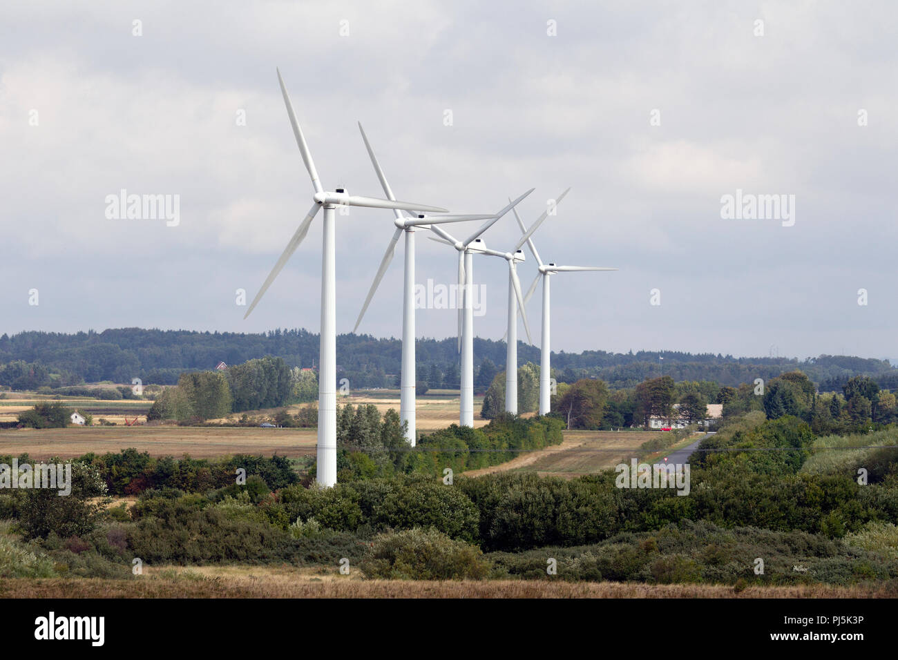 Danemark Alborg éoliennes Banque D'Images