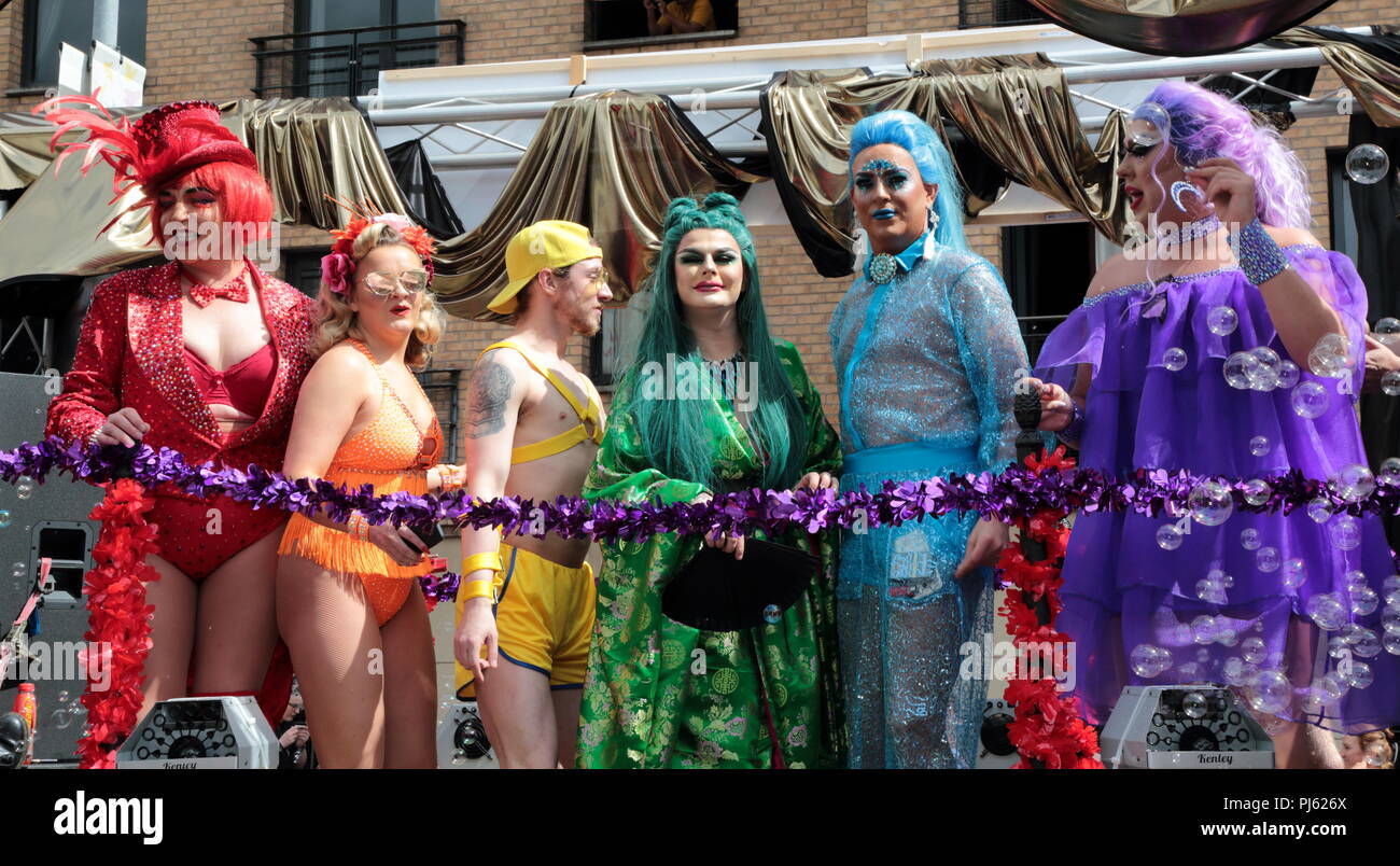 Gay Pride Parade 2018 à Belfast comprend : Gay Pride Où : Belfast Belfast, en Irlande du Nord, Royaume-Uni Quand : 04 août 2018 Source : WENN.com Banque D'Images