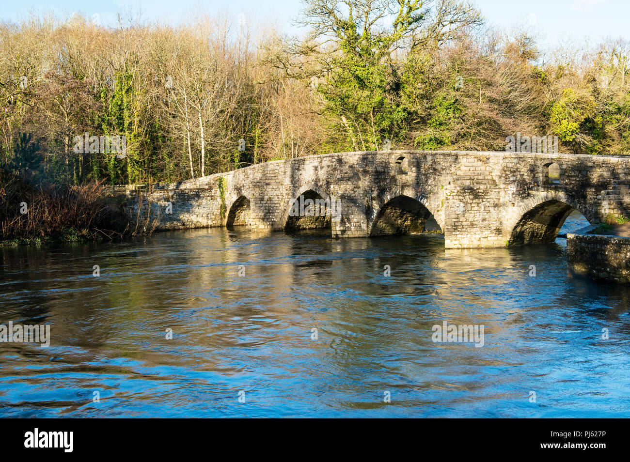 Le nouveau pont près de trempage des moutons Inn Merthyr Mawr, Bridgend Galles du Sud Banque D'Images