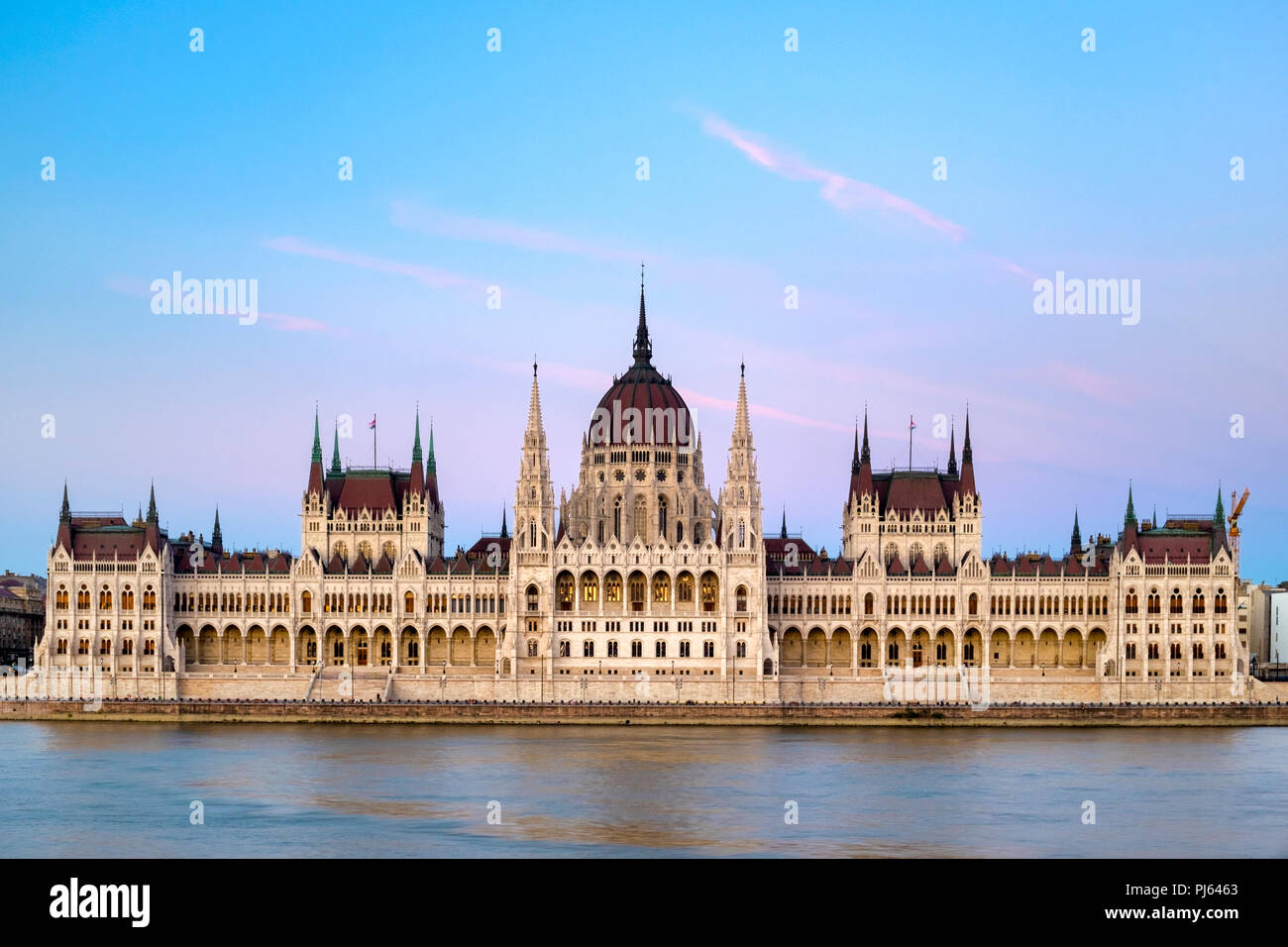 Bâtiment du Parlement hongrois, Budapest, Hongrie Banque D'Images