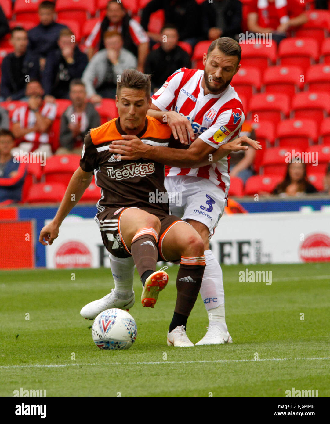 Stoke City v Brentford FC Banque D'Images