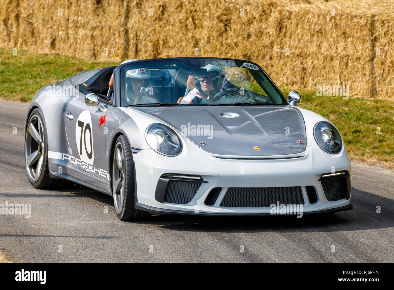 2018 Porsche Speedster Concept sur c'est courir à la course de démonstration 2018 Goodwood Festival of Speed, Sussex, UK. Banque D'Images