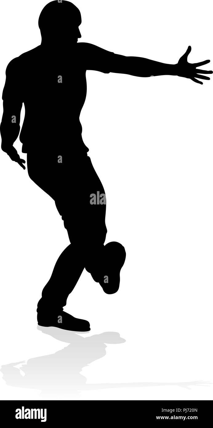 Street Dance Dancer Silhouette Illustration de Vecteur