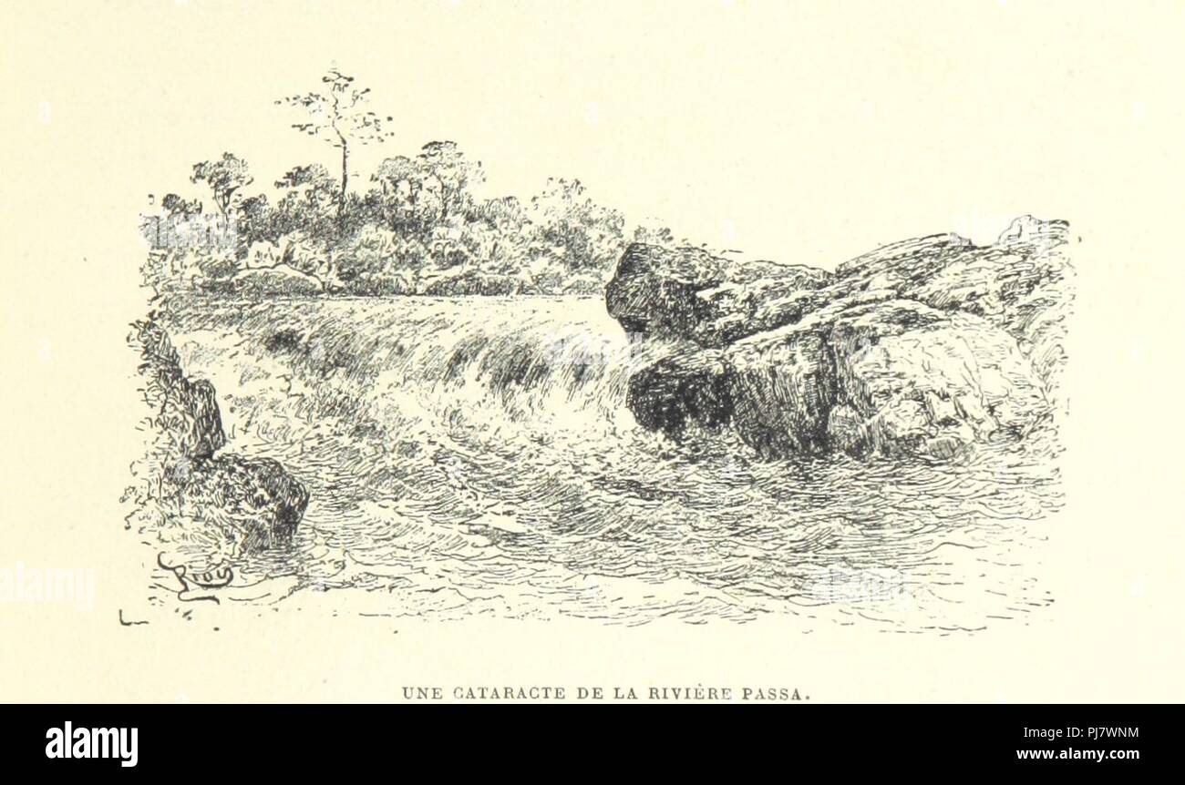 Libre à partir de la page 47 de la salle '́Rences et lettres de P. Savorgnan de Brazza sur ses trois explorations dans l'Ouest africain, de 1875 un ̀ 1886. Ouvrage illustre de ́ deux eaux-fortes, etc. (Texte ́ publie et co 0068. Banque D'Images