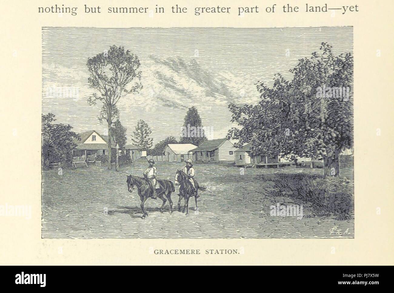 Libre à partir de la page 50 de "Chez Les cannibales. Un compte de quatre années de voyages en Australie, etc. [traduit de l'espagnol.]' . Banque D'Images