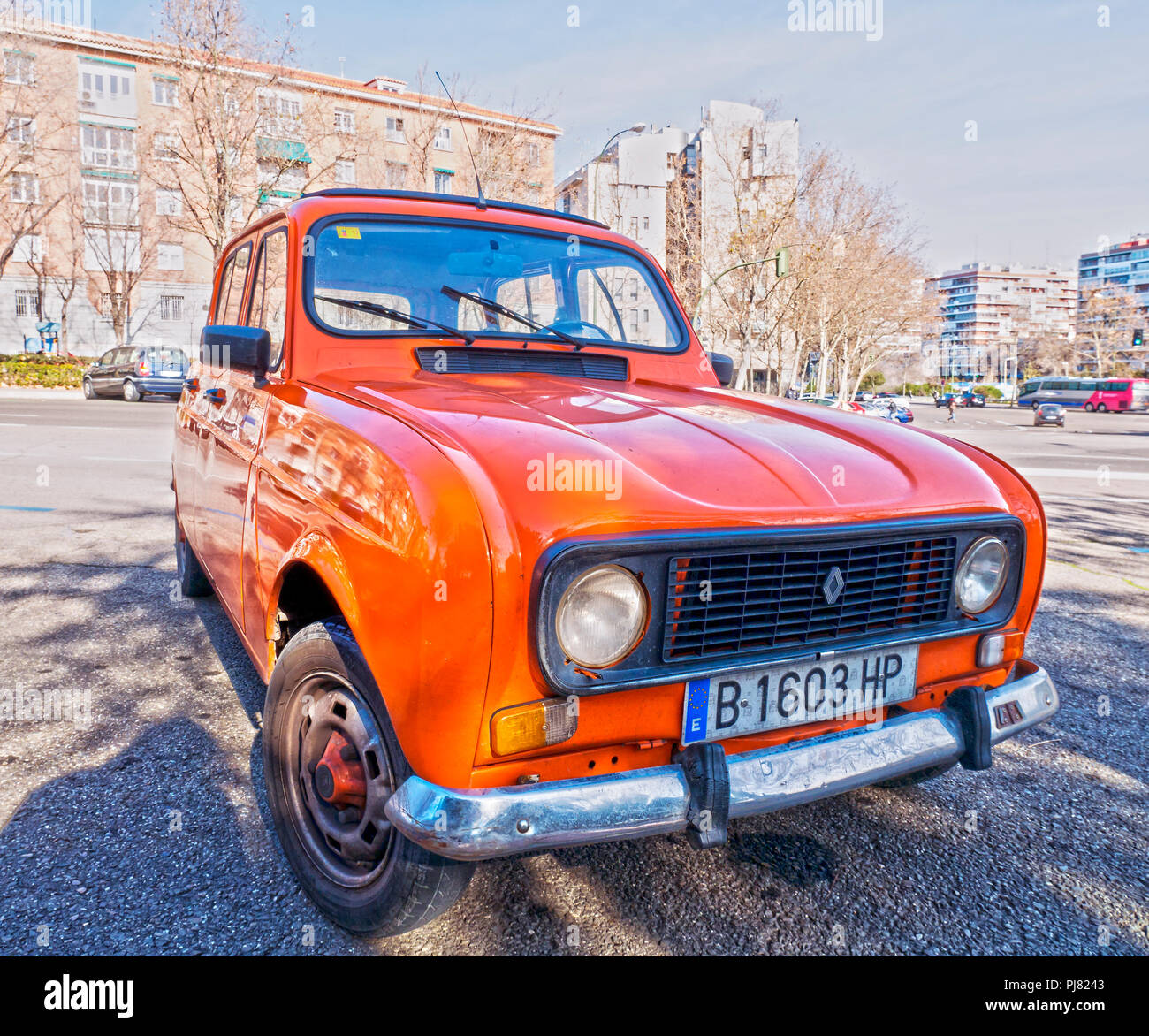 Renault 4L. Madrid. España Banque D'Images