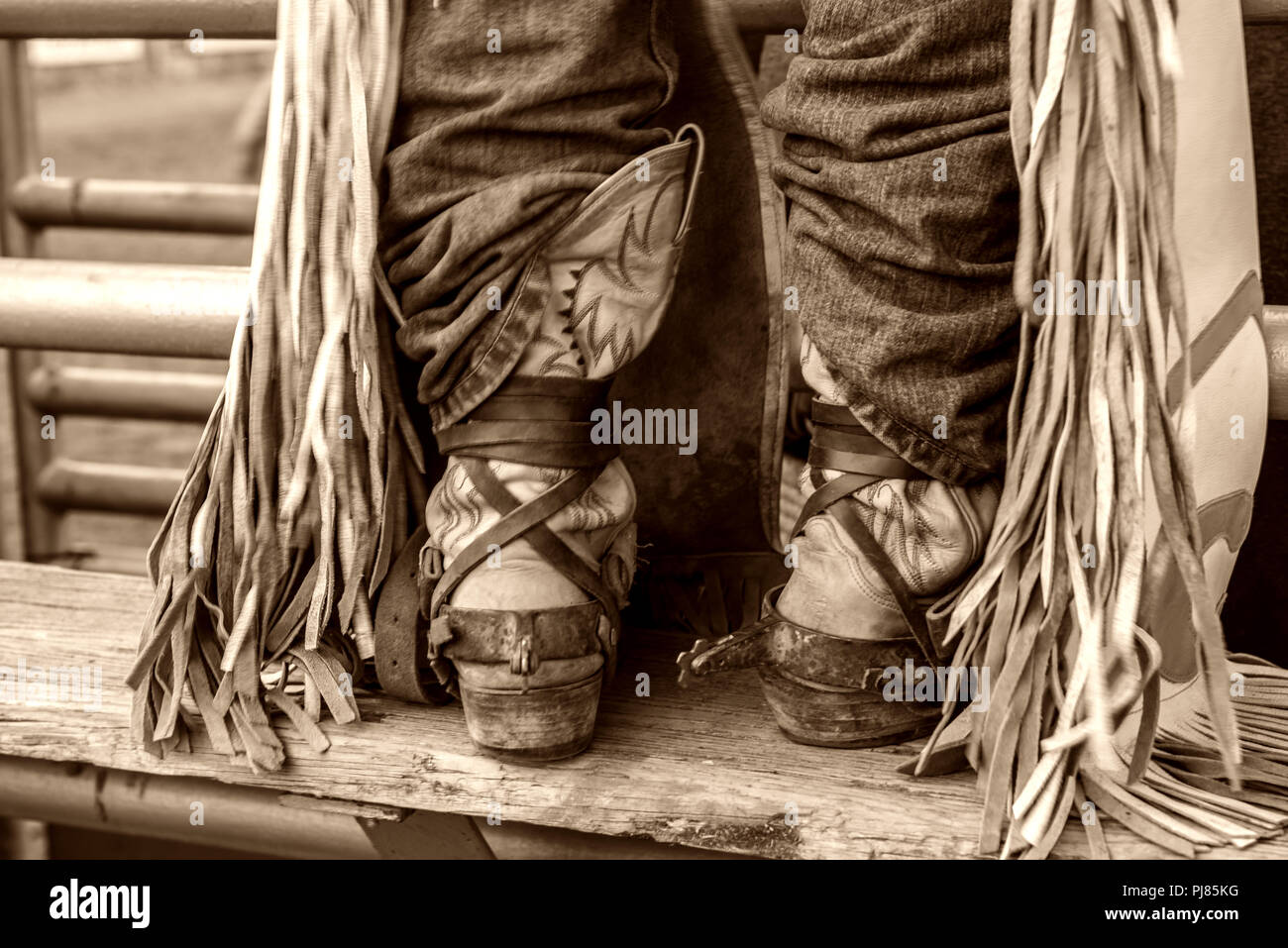 Rodeo Cowboy dans Wimberley, Texas USA. Week-end de la fête du Travail 2018. Banque D'Images