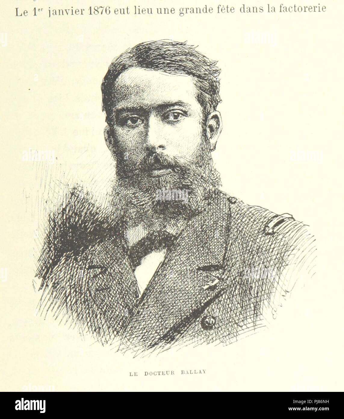 Libre à partir de la page 133 de la salle '́Rences et lettres de P. Savorgnan de Brazza sur ses trois explorations dans l'Ouest africain, de 1875 un ̀ 1886. Ouvrage illustre de ́ deux eaux-fortes, etc. (Texte ́ publie et c 0037. Banque D'Images
