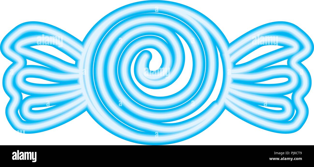 Bonbon sucré confetionery design néon Illustration de Vecteur