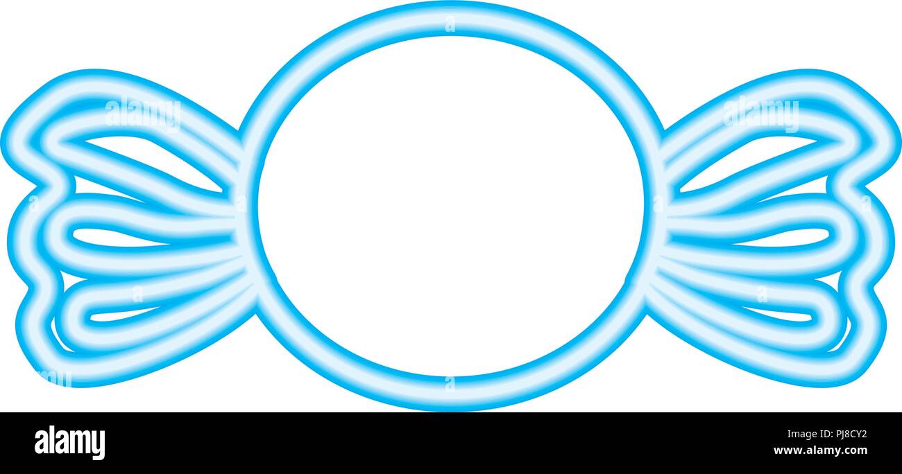 Bonbon sucré confetionery design néon Illustration de Vecteur