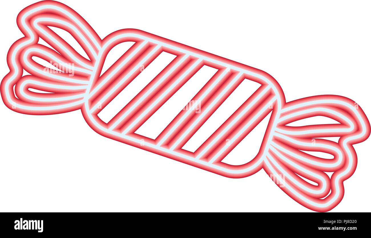 Bonbon sucré confetionery design néon Illustration de Vecteur