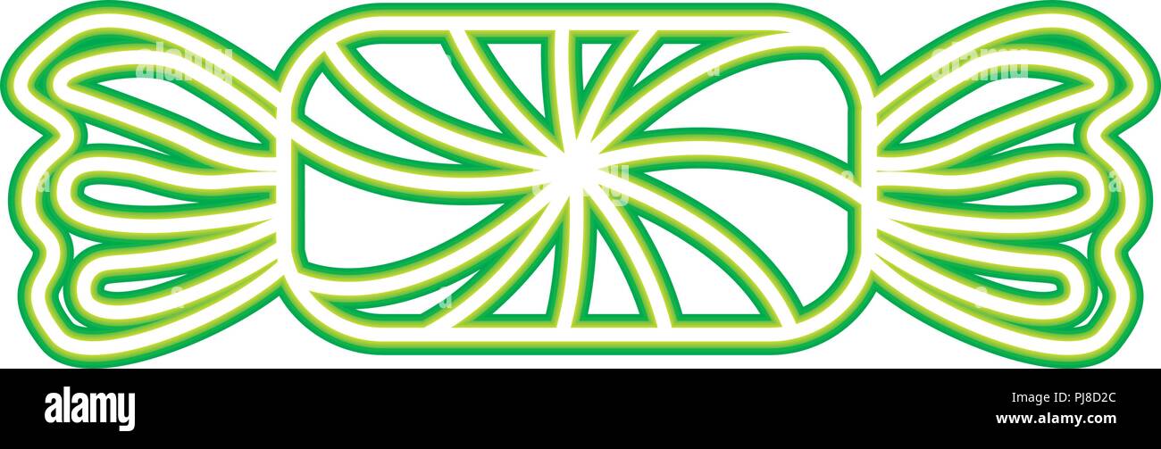 Bonbon sucré confetionery design néon Illustration de Vecteur