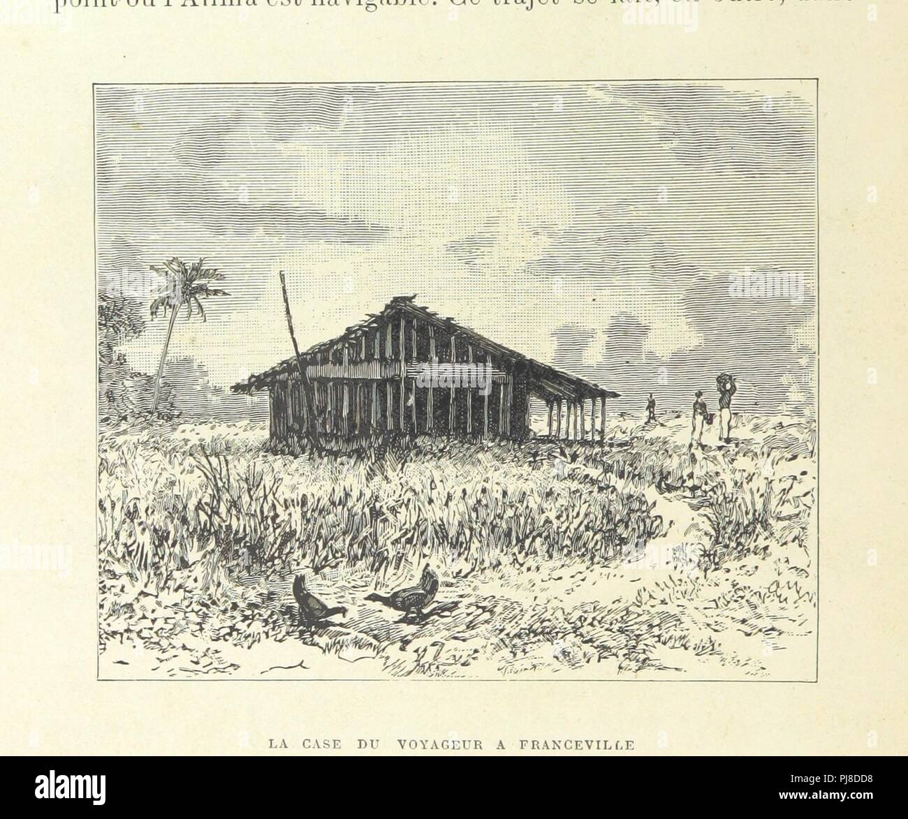 Libre à partir de la page 212 de la salle '́Rences et lettres de P. Savorgnan de Brazza sur ses trois explorations dans l'Ouest africain, de 1875 un ̀ 1886. Ouvrage illustre de ́ deux eaux-fortes, etc. (Texte ́ publie et c 0006. Banque D'Images