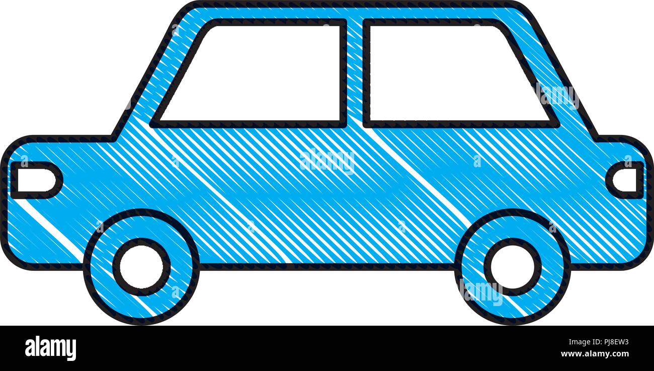 Silhouette berline voiture icône isolé Illustration de Vecteur