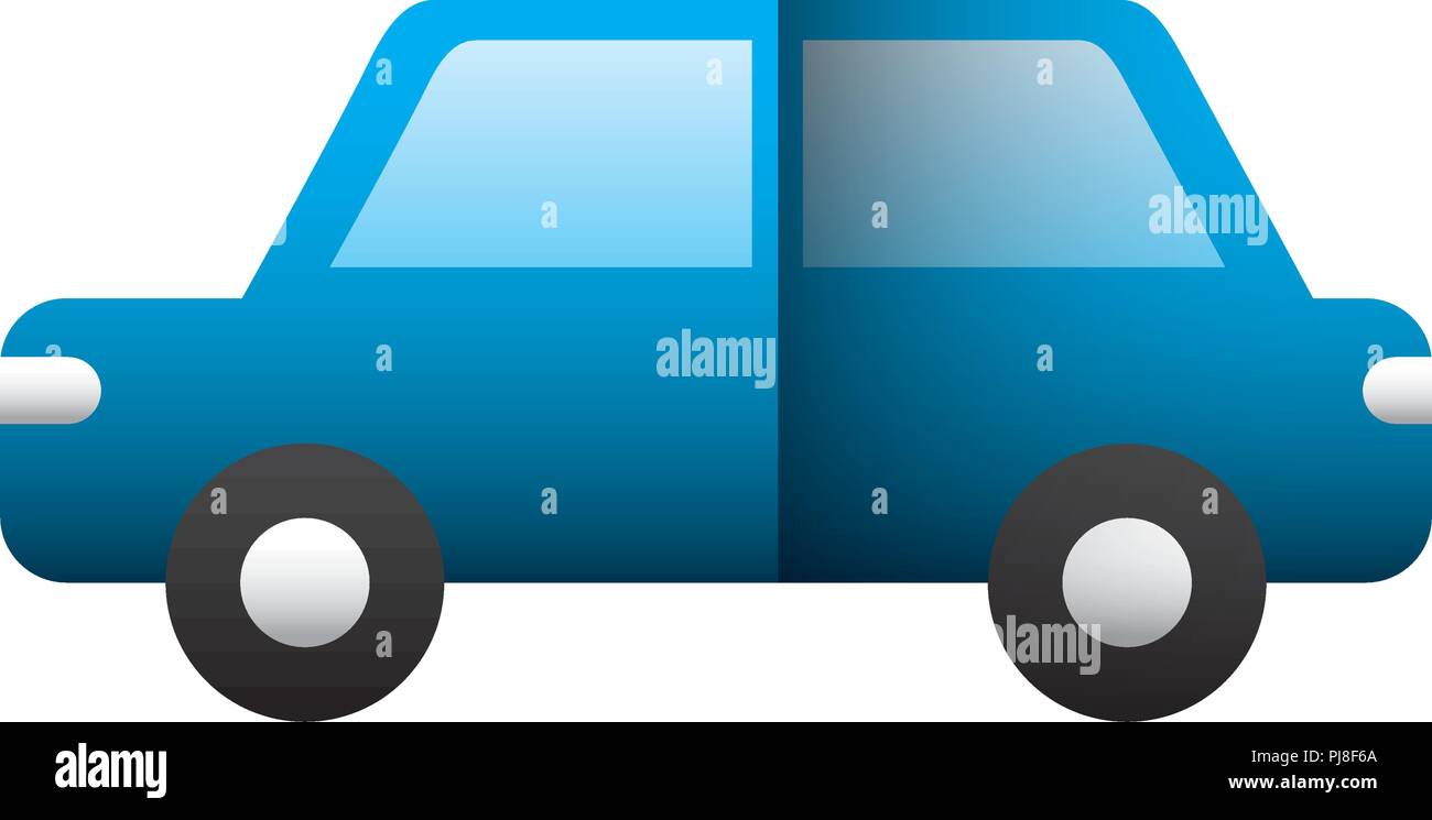 Berline voiture icône isolé Illustration de Vecteur