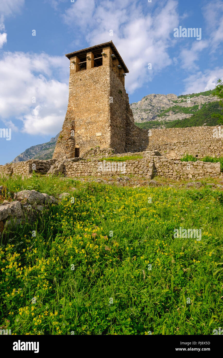 Forteresse de Kruja, Krujë, Durrës, Durres, Albanie Banque D'Images
