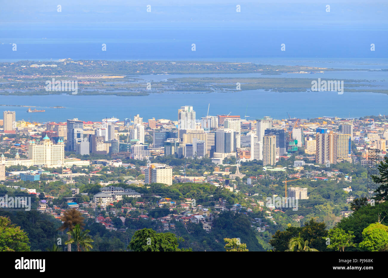 La ville de Cebu, Philippines - 16 juin 2018 : Cebu City View Mountain Banque D'Images