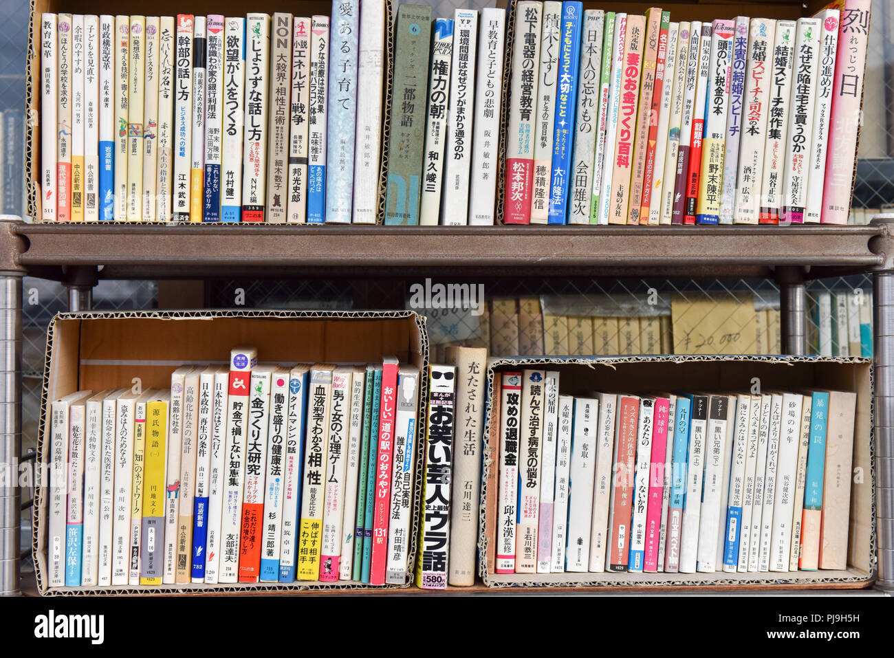 Livres japonais Banque D'Images