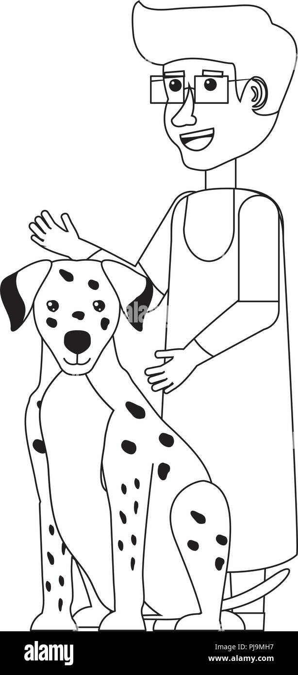 Lexamen Dun Médecin Vétérinaire Dessin Animé Mignon Chien