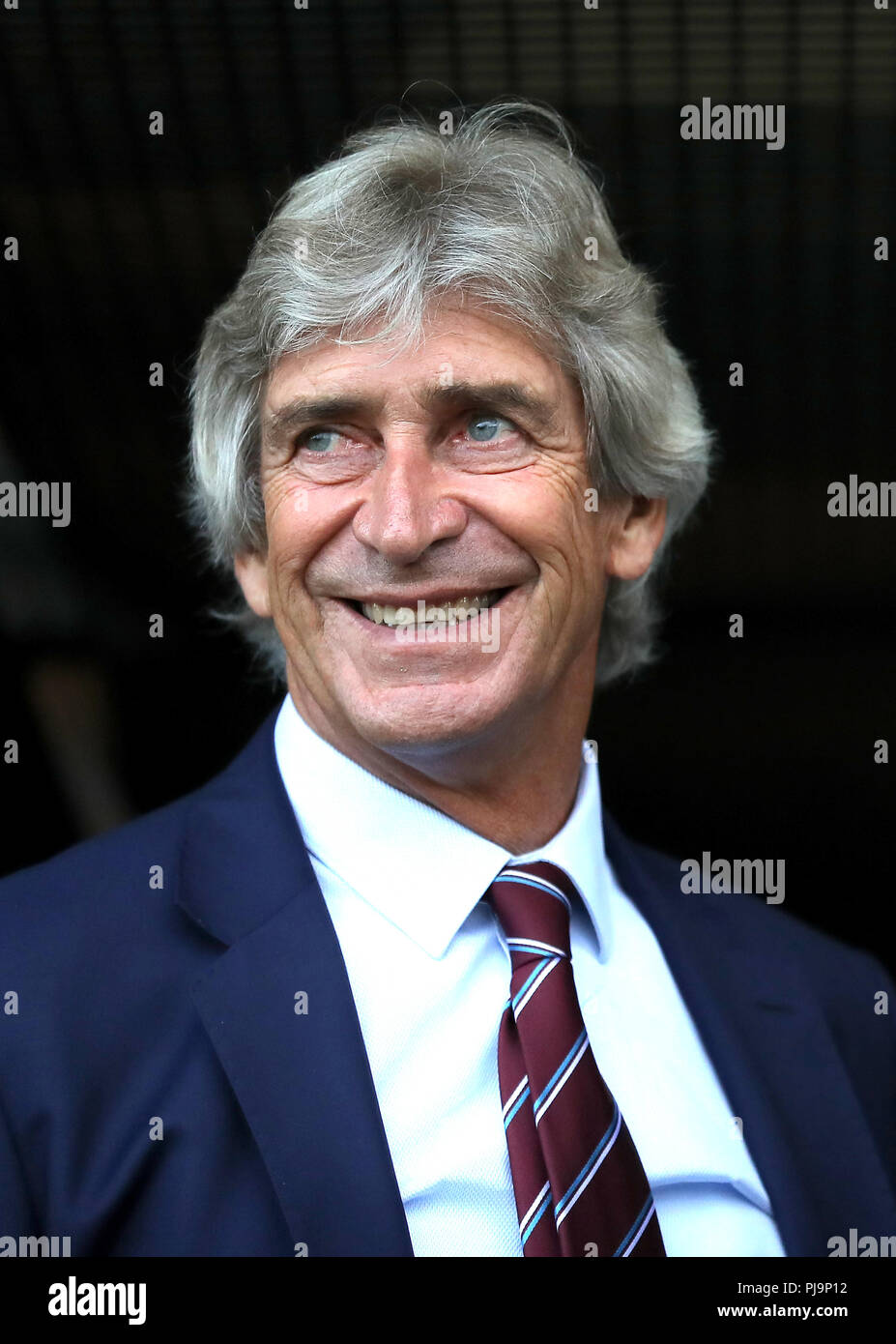 West Ham United manager Manuel Pellegrini Banque D'Images