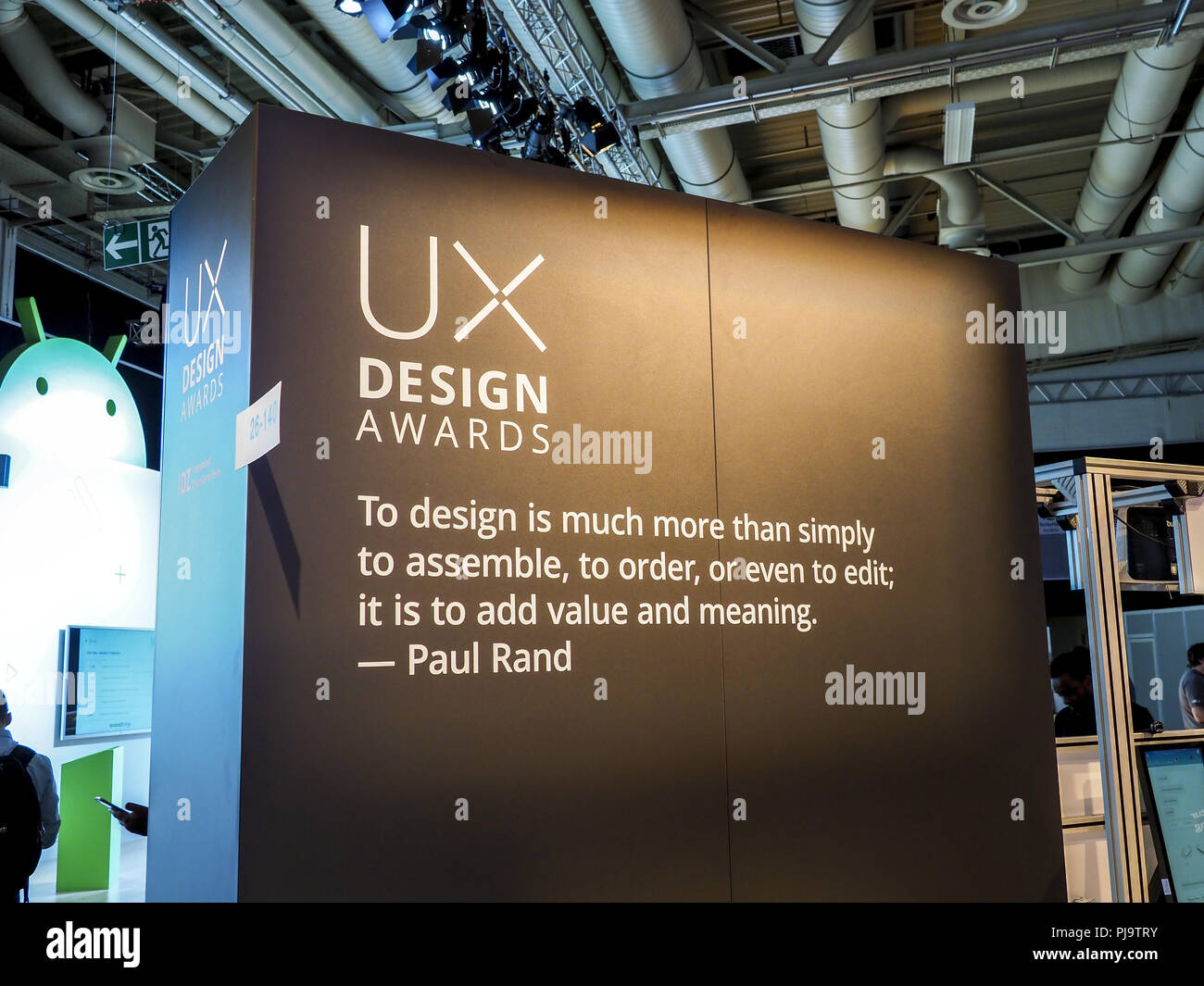 UX Design Awards, IFA 2018, Berlin, Internationale Funkaustellung Banque D'Images