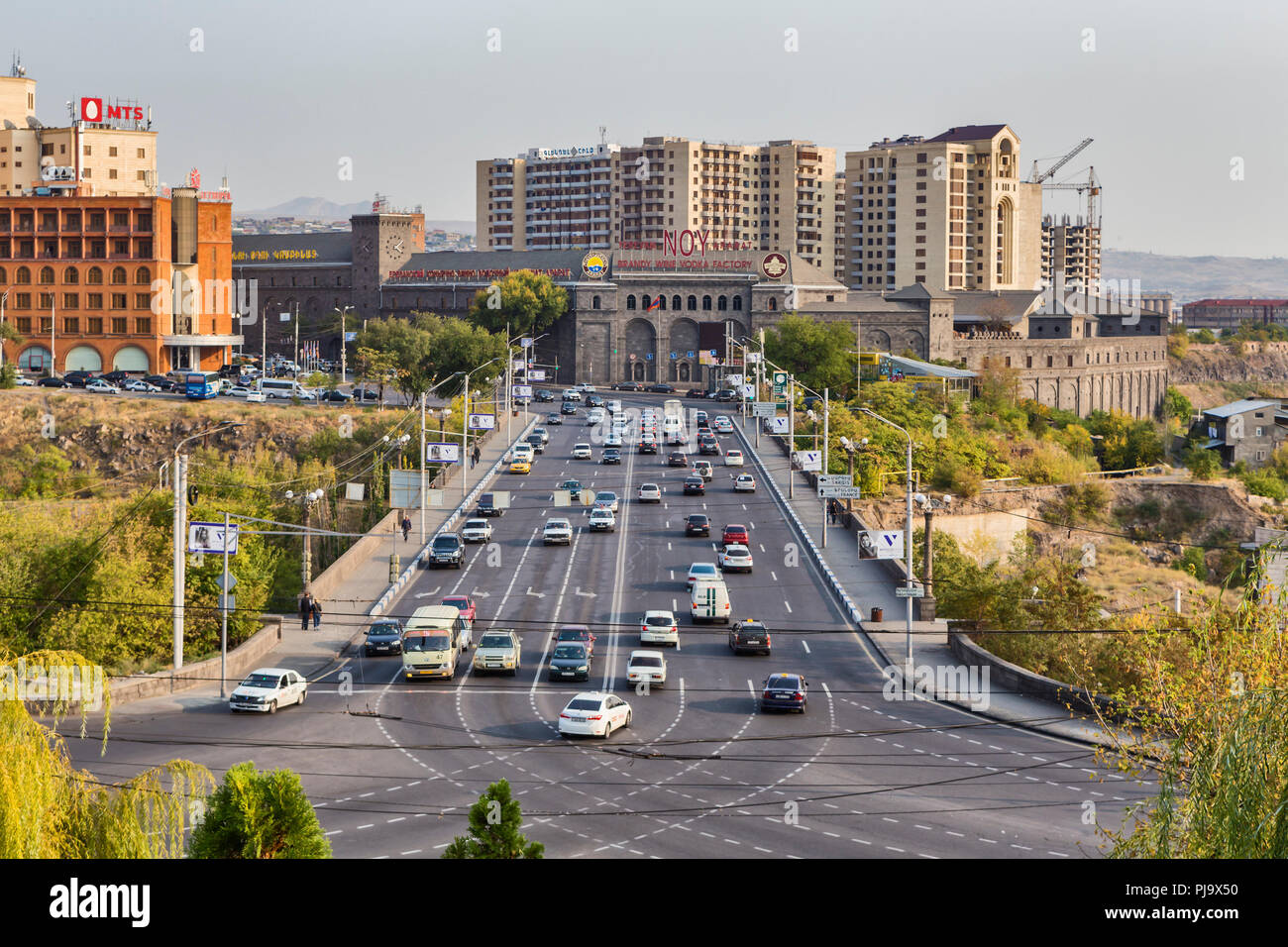 Cityscape, Yerevan, Arménie Banque D'Images