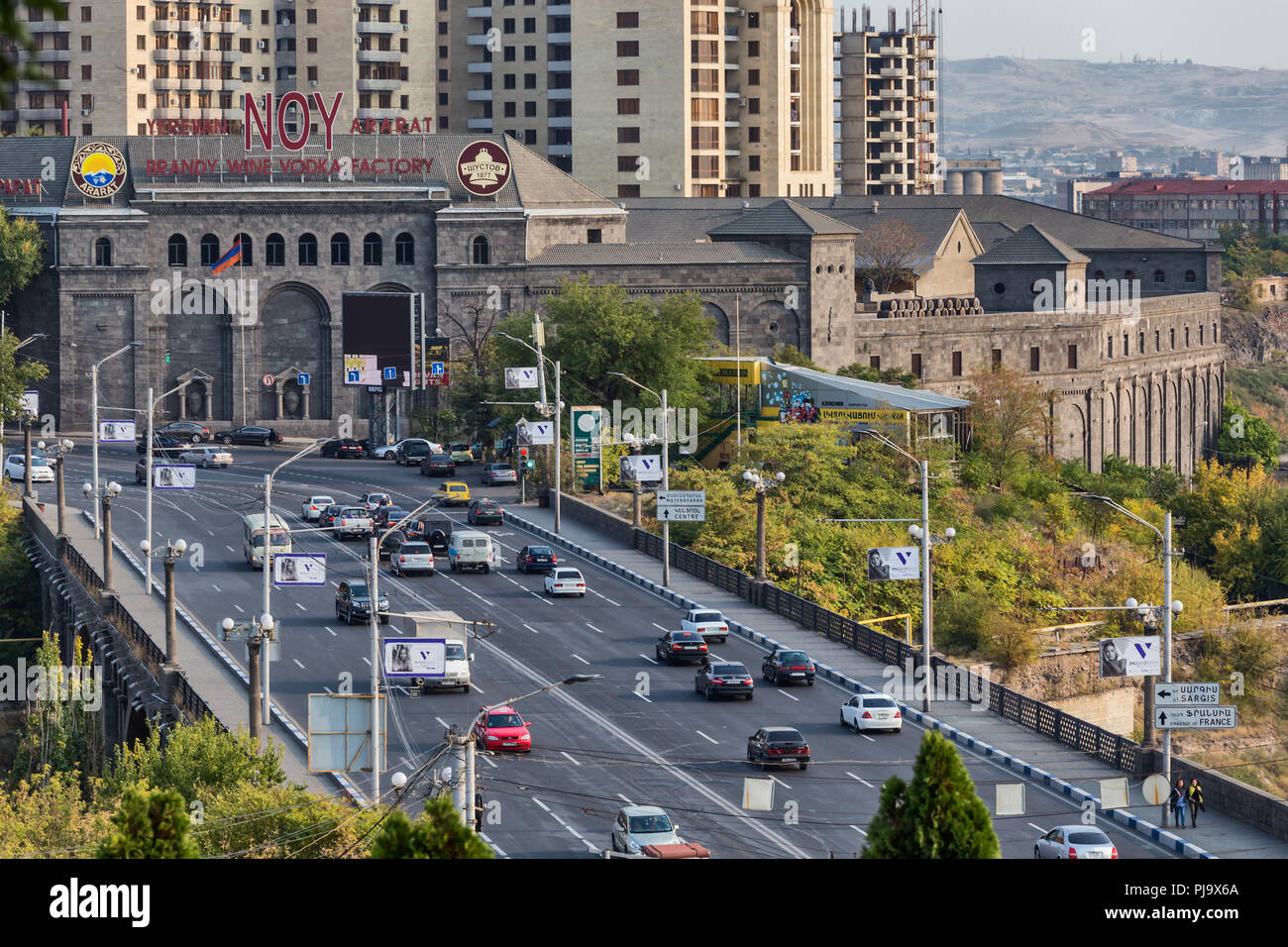 L'usine de Cognac Noy (1961), Yerevan, Arménie Banque D'Images