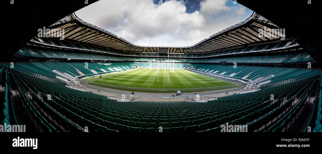 Le stade de Twickenham, Londres, accueil de Rugby Banque D'Images