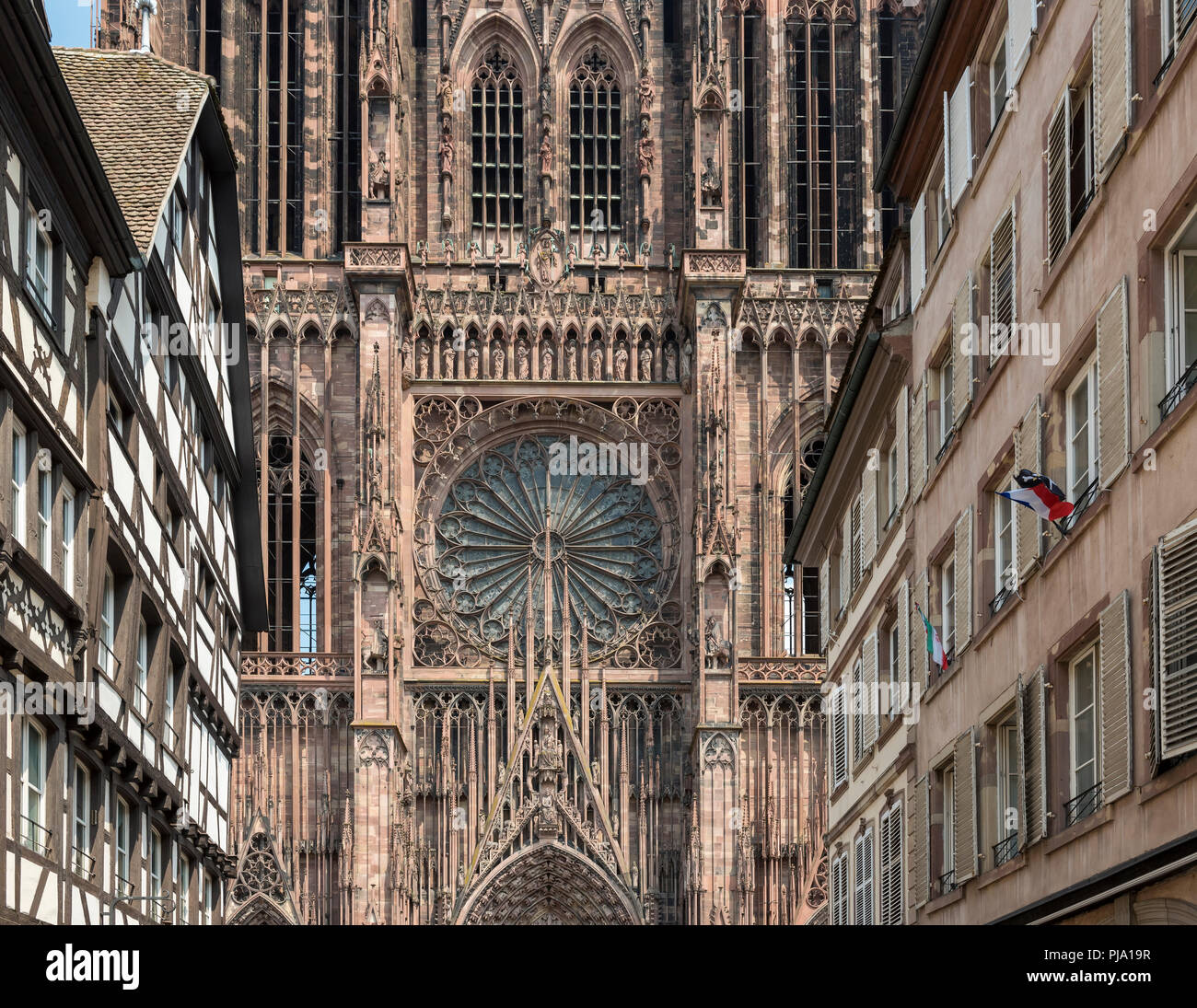 Cathédrale de Notre Dame de Strasbourg, France Banque D'Images