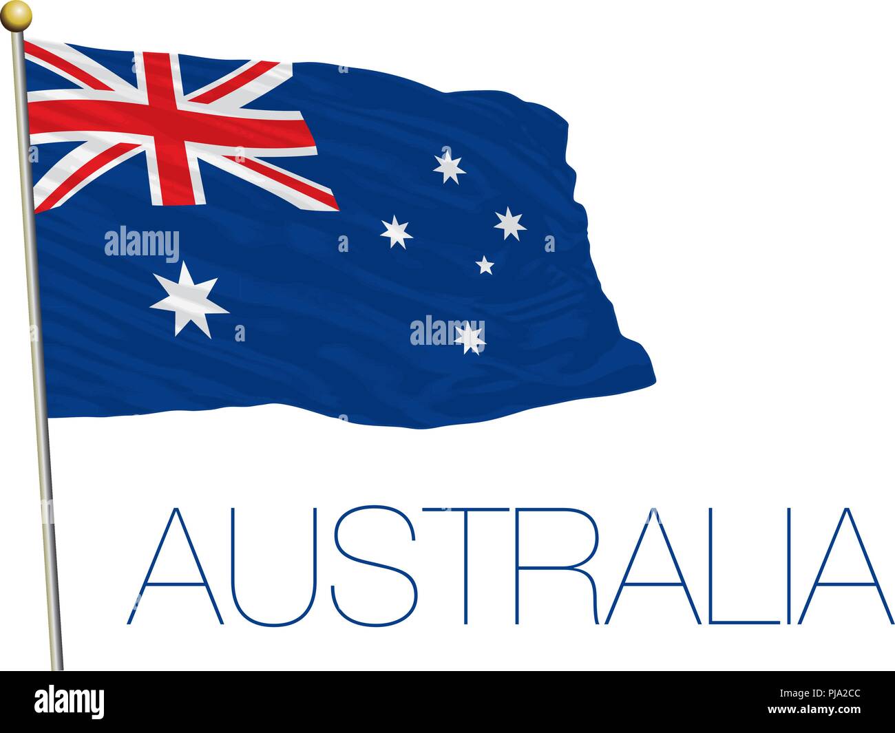 Drapeau de l'Australie, vector illustration Illustration de Vecteur