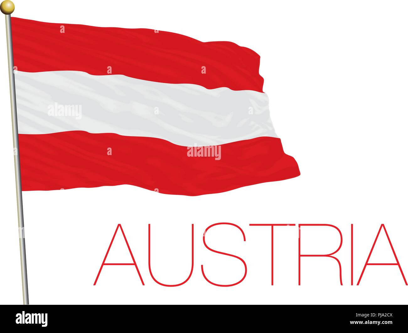 L'Autriche drapeau national, vector illustration Illustration de Vecteur