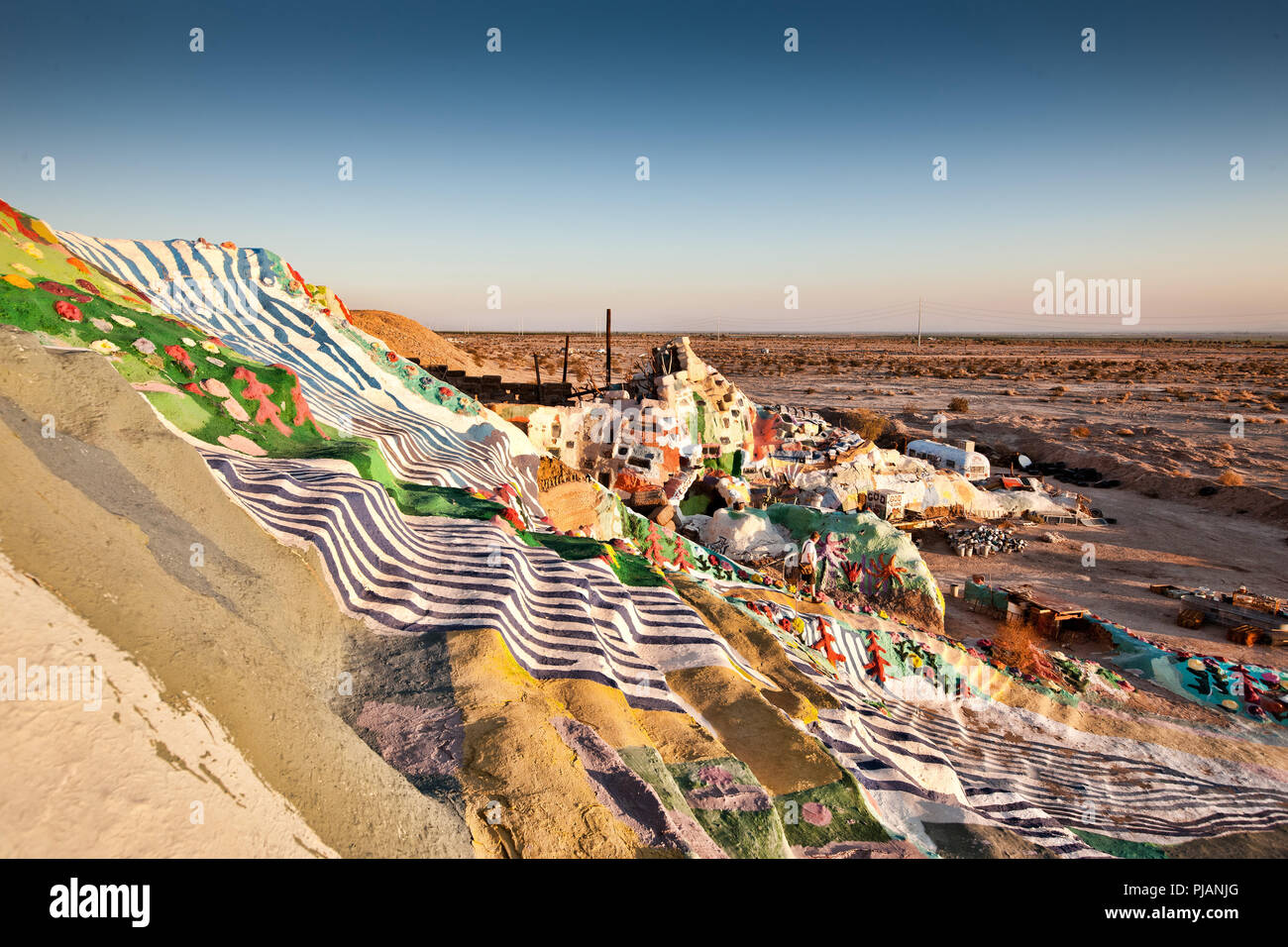 La Montagne du salut à la mer de Salton, California, USA Banque D'Images