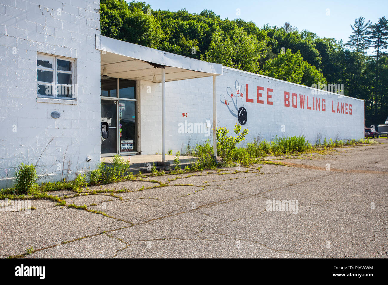 Une piste de bowling dans Lee, MA Banque D'Images