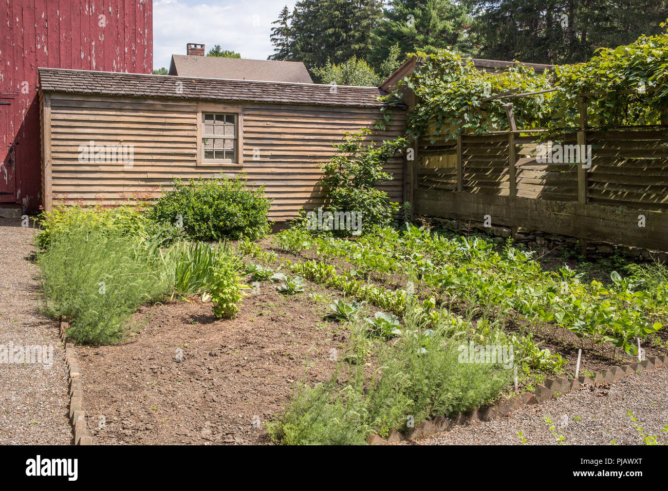 La Maison de la Mission à Stockbridge, MA, une propriété de l'Administration des Réserves Banque D'Images