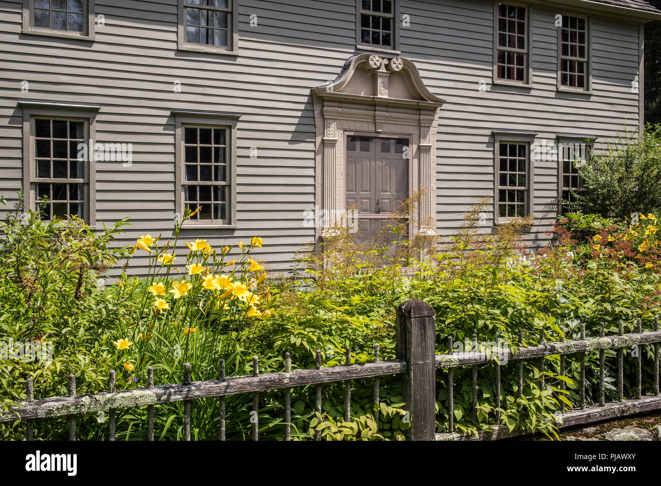 La Maison de la Mission à Stockbridge, MA, une propriété de l'Administration des Réserves Banque D'Images