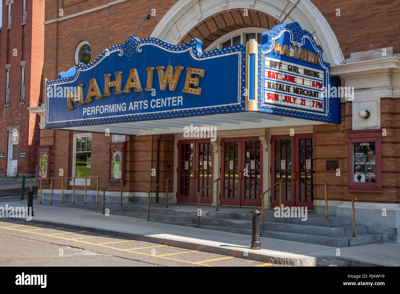 Mahaiwe Performing Arts Center à Great Barrington propose une soirée animée dans les Berkshires Banque D'Images