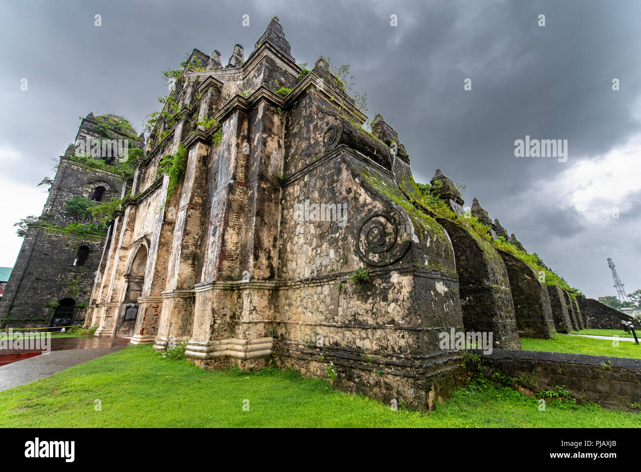 Site du patrimoine mondial de l'Eglise San Agustin de Paoay , Ilocos Norte, Philippines Banque D'Images